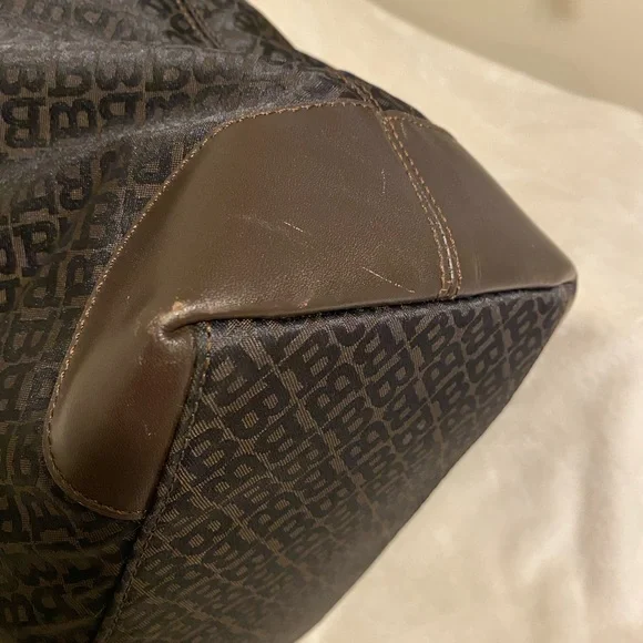 Bally EUC Monogram tote bag Black with Gold Hardware - Picture 9 of 14